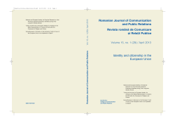 Romanian Journal of Communication and Public Relations Revista