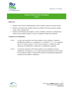 Soybean Math: Fun by the Bushel! [Math]