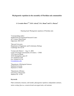 Cavender-Bares et al. - U.W.