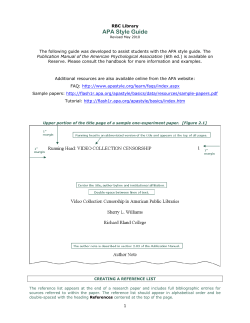 APA Style Guide