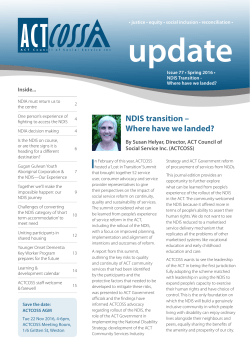 NDIS transition &ndash; Where have we landed?