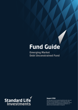 Fund Guide - Standard Life Investments