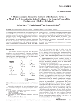 A Chemoenzymatic, Preparative Synthesis of the Isomeric Forms of