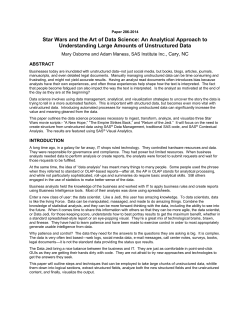 Star Wars and the Art of Data Science