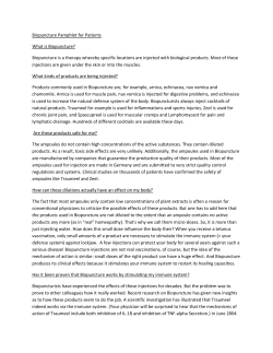 Biopuncture Pamphlet for Patients - Spirit Mountain Healing Arts