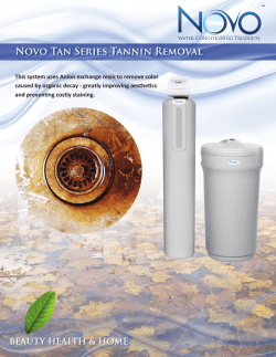 Novo Tan Series Tannin Removal