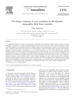 The tilting continent: A new constraint on the dynamic