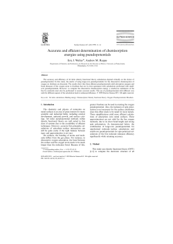 Accurate and efficient determination of chemisorption energies