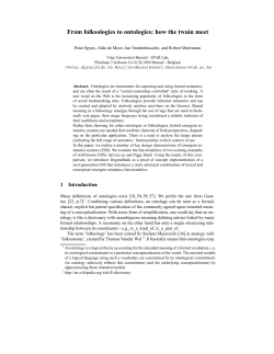 From folksologies to ontologies: how the twain