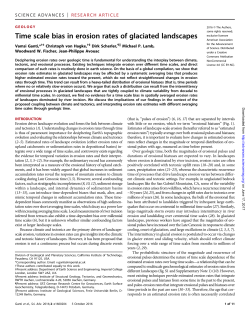 Time scale bias in erosion rates of glaciated landscapes