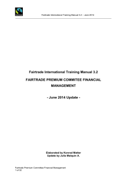Fairtrade Training Manual 3.2