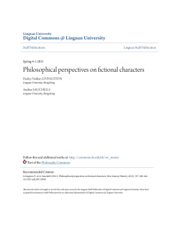Philosophical perspectives on fictional characters