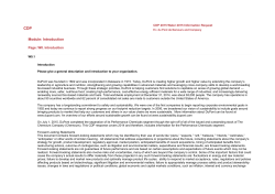 2015 CDP Water Response