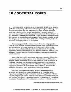 10/ societal issues - Lunar and Planetary Institute