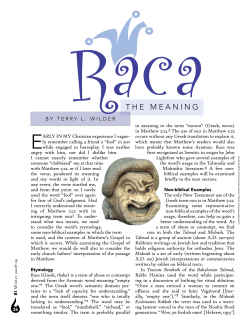 Raca the Meaning - St John Lutheran Church, Elyria, Oh