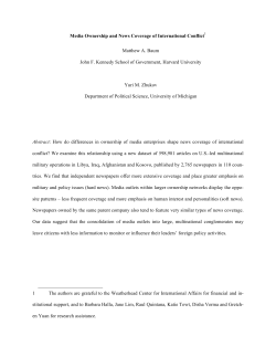 Media Ownership and News Coverage of International Conflict