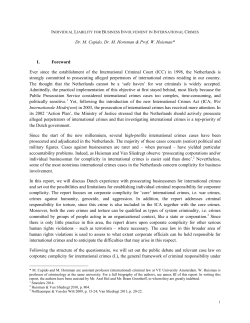 Individual Liability for Business Involvement in International Crimes