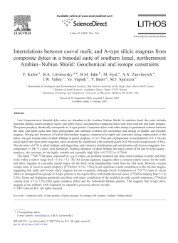 Interrelations between coeval mafic and A