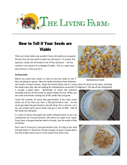 There are times when you wonder if your old seeds are any good