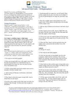 Advanced Monitoring for Orthophosphates Field Reference Guide