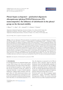 Phenyl hepta cyclopentyl - eXPRESS Polymer Letters