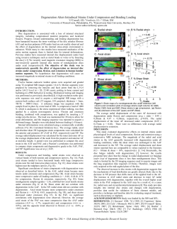 Degeneration Alters Intradiscal Strains Under Compression and