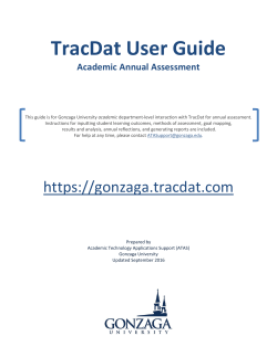 User Guide for Academic Assessment in TracDat