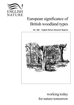 European significance of British woodland types