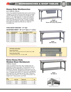 Heavy-Duty Workbenches - Hassel Material Handling Co.