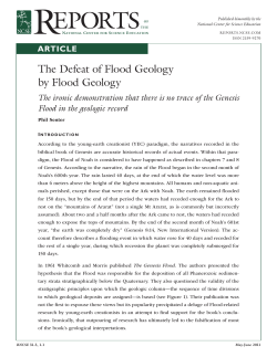 The Defeat of Flood Geology by Flood Geology