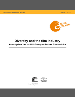 Diversity and the film industry - UNESCO Institute for Statistics
