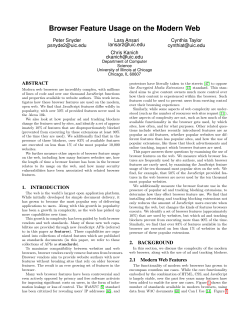 Browser Feature Usage on the Modern Web