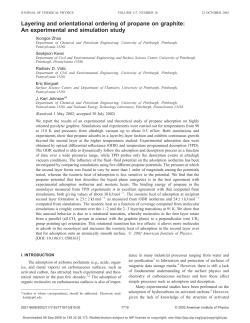 Layering and orientational ordering of propane