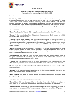 Preamble The following GTCB in the relevant version at the time of