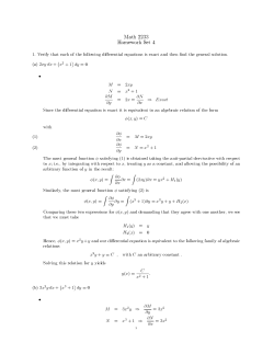 Solutions to Homework Set 4