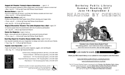 a 2017 Summer Event flyer