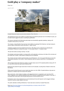 Gold play a `company maker` &ndash; The Age 16 June 2011