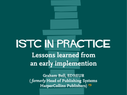 Lessons Learned from Early Implementation