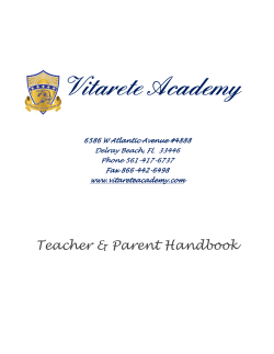 Parent/Teacher Handbook