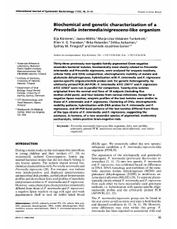 Biochemical and genetic characterization of a Pre vote//a