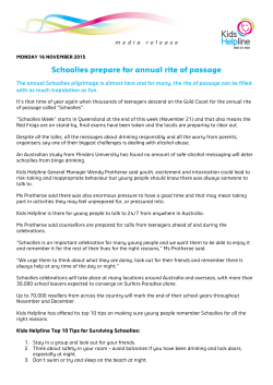 Schoolies prepare for annual rite of passage