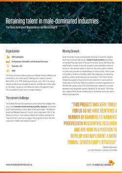 Retaining talent in male-dominated industries