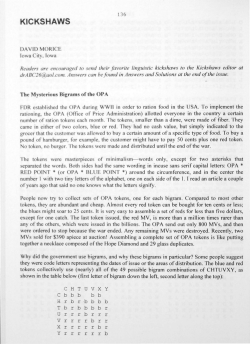 kickshaws - Digital Commons @ Butler University