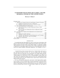 Nationwide Injunctions, Rule 23(b)(2), and the