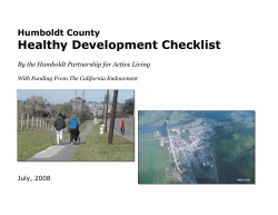 Healthy Development Checklist