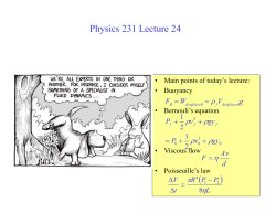 Physics 231 Lecture 24