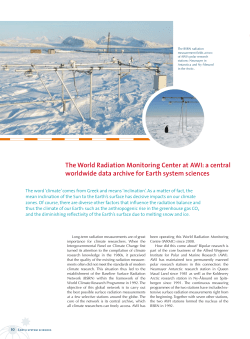 The World Radiation Monitoring Center at AWI: a central