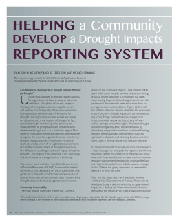 Helping a Community Develop a Drought Impacts Reporting System