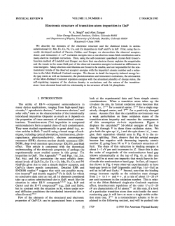 Electronic structure of transition