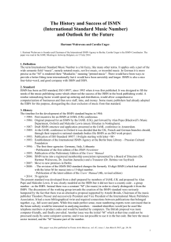 Here - International ISMN Agency